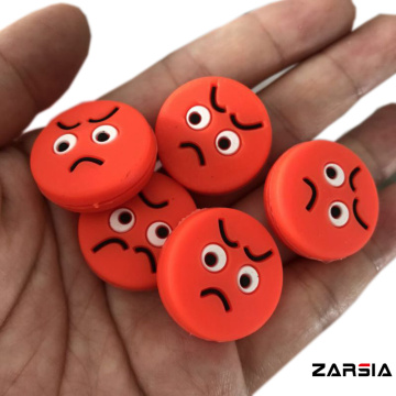 5pcs Red faces Tennis Damper Shock Absorber to Reduce Tenis Racquet Vibration Dampeners