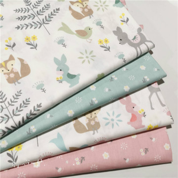 Kids Printed Cotton twill fabric for DIY bedding cloth Sewing patchwork quilting and fashion dress making fabrics