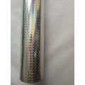 holographic foil silver color checker B02 design hot stamping foil press on paper or plastic meterials heat transfer film