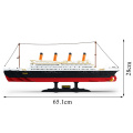 Sluban New 1021PCS B0577 Building Blocks Cruise RMS Titanic Ship Boat 3D Model Educational Gift Toys For Children