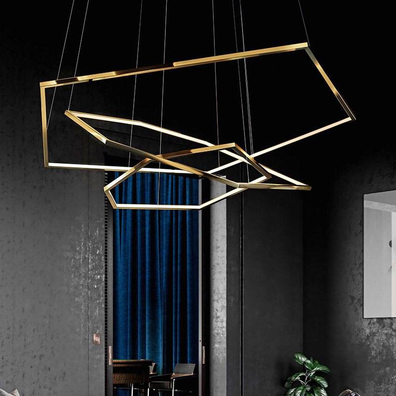 Modern-Minimalist-3-Ring-Hexagon-Gold-LED-Chandelier