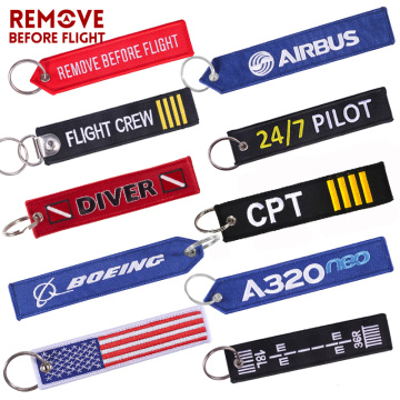 Travel Luggage Bag Tag Label Remove Before Flight Keychains Pilot Aviator Accessories Car Keychain Flight Crew Aviation Gifts