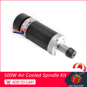 500W CNC Spindle Motor 12000 RPM DC Brushless Spindle ER16 Motor For Milling Machine Tools