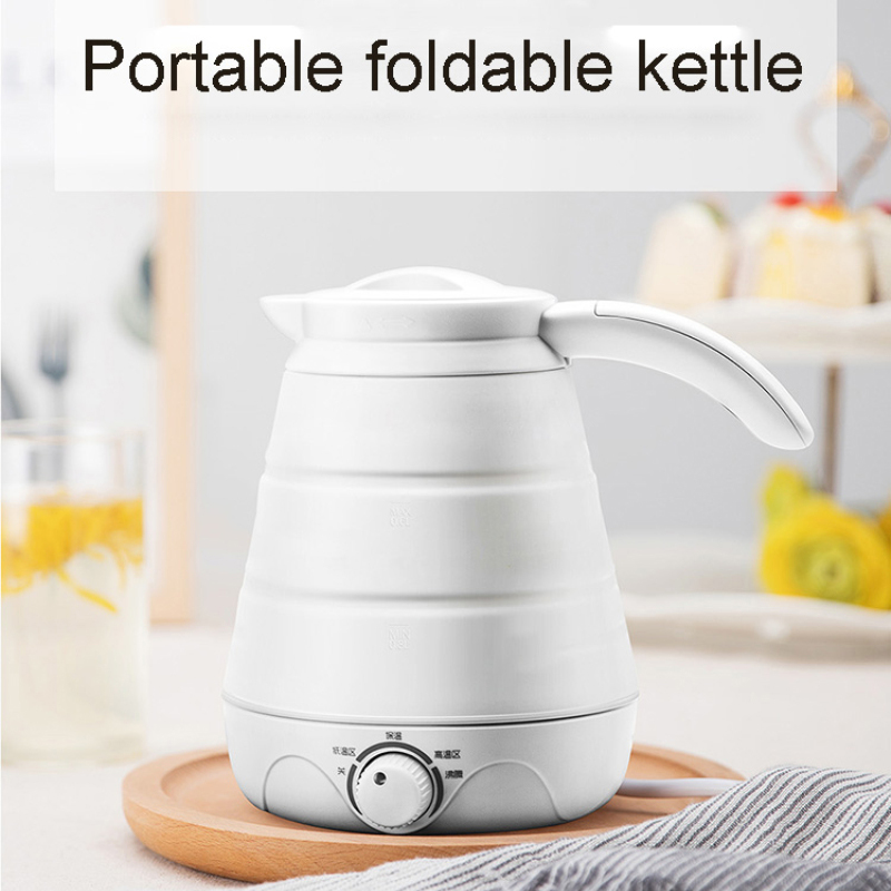 110/220v 0.75L Electric Kettle Silicone Foldable Portable Travel Camping Water Boiler Adjustable Voltage Home Electric Appliance