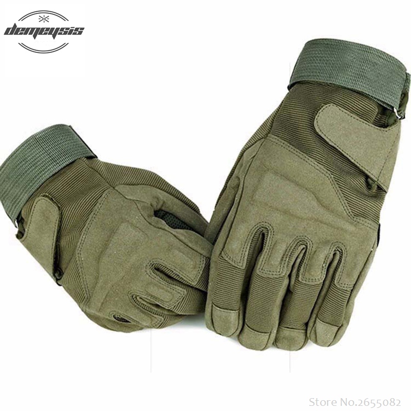 Outdoor Tactical Half / Full Finger Sports Hunting Riding Cycling Military Men's Training War Game Hiking Gloves