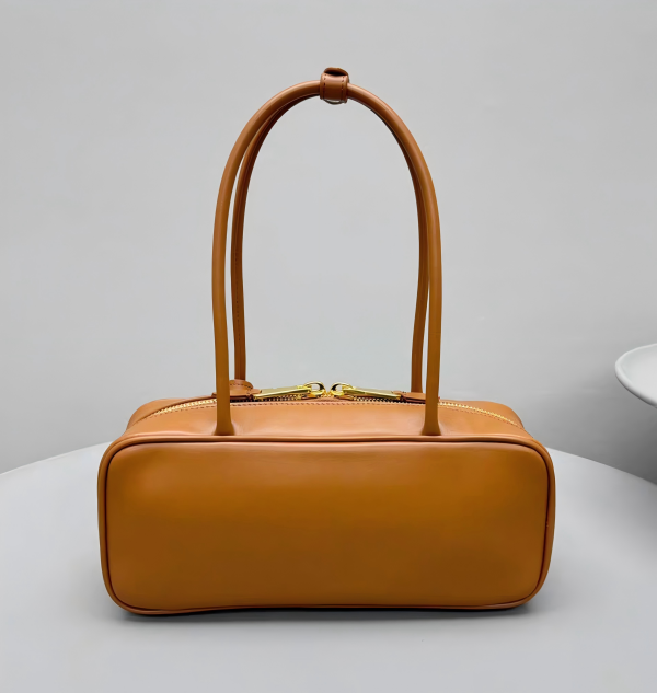 Stylish Retro Tote with Long Leather Handles
