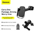 Baseus Car Phone Holder Wireless Charging Stand Electric Holder Wireless Charger Kit for HUAWEI P40 P30 For Samsung S20+/S10