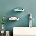 Non-perforated soap wall mounted double layer soap holder sponge dish soap dishes Self adhesive soap box bathroom accessories