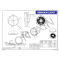 200PCS/Lot LED Optical Lens 3030/2835 LED Diffuse Reflection For TV Backlight and Light box