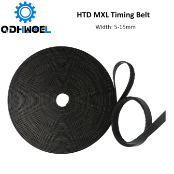 QDHWOEL MXL Open-Ended Timing Belt Transmission Belts Rubber Width 5mm For Fiber YAG Pully CO2 Laser Engraving Cutting Machine