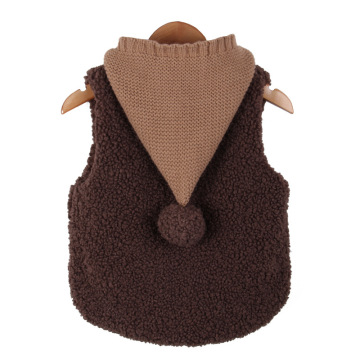 Baby Girls Berber Fleece Vest Cartoon Cute Baby Boy Vests Outerwear Kid Sleeveless Waistcoat Jacket Coat Winter Girl Clothes