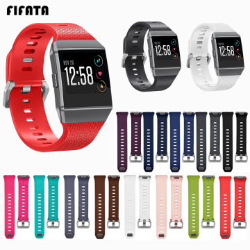 FIFATA Replacement Watch Strap For Fitbit ionic Silicone Wristband Bracelet For Fitbit Ionic Smartwatches Colorful Sports Band
