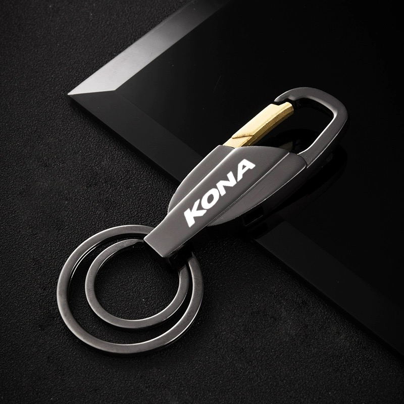 For Hyundai kona 2020 2019 electric ev 2018 new metal Keychain Metal Alloy Buckle Waist Car Key Chain Key Chain accessories