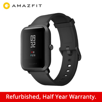 Second Hand Refurbished Global Version Amazfit Bip Smart Watch GPS 45 Days Standby Heart Rate Monitor IP68 Sports Smartwatch