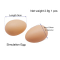 100 pcs Small Fake Eggs 5*3.4cm Farm Animal Supplies Cages Accessories Guide Chicken nest Egg Kids Toys Painting Material