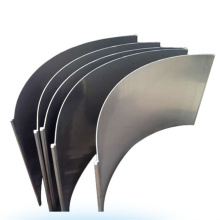Wedge wire arc curved screen plate