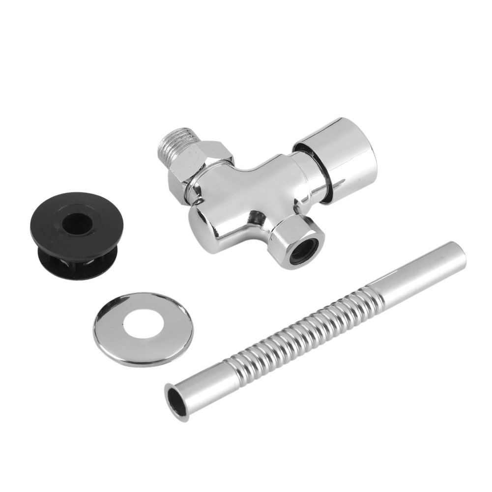 Zinc Alloy 0.8Mpa Bathroom Toilet Urinal Flush Valve Button Type Manual Delay Automatic Shutoff Accessories