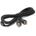 2 Pack RCA Extension Cable, 2m/3m Cord (1 RCA Female to 1 RCA Male, Subwoofer, Mono, Audio Video Cable, Digital & Analogue)