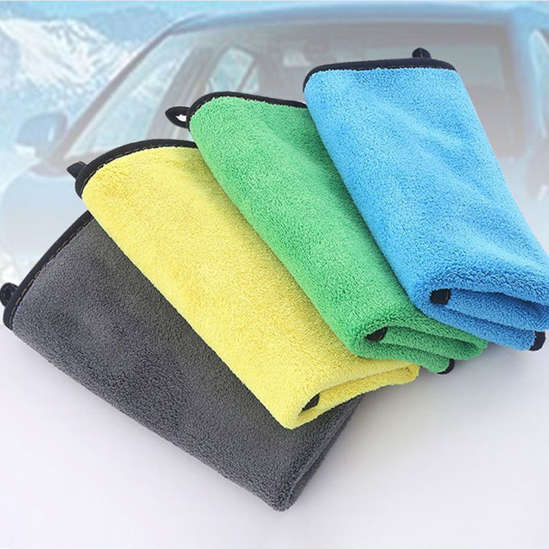 High density car towel coral fleece double-sided car towel absorbent cleaning towel car accessories car detailing