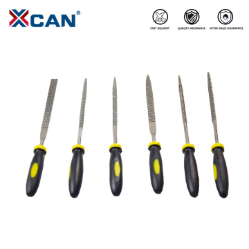 XCAN 6 Pieces Metal File Mini Assorted Rasp Diamond Needle File set Repair Tool Jewelry Wood Grinding Hand File Tools
