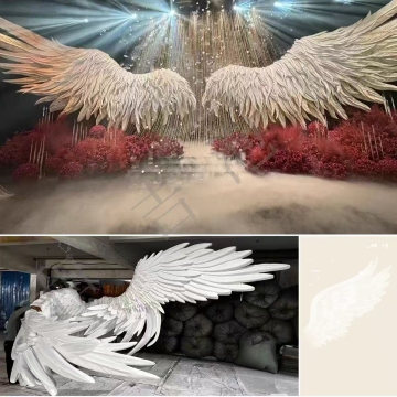 Foam wings-shaped wedding stage backdrop decoration item