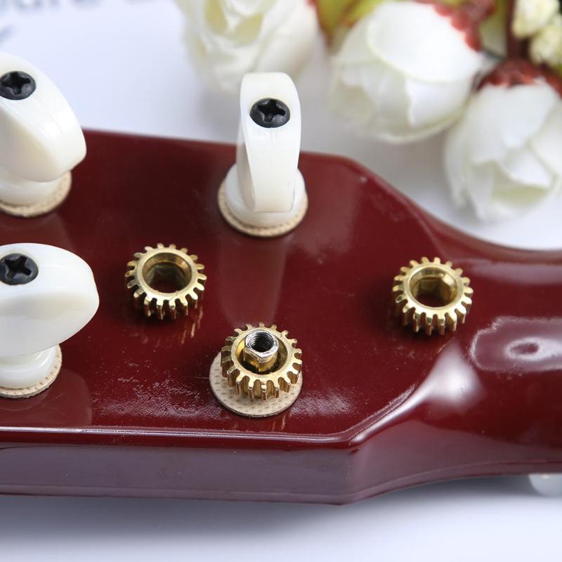 6pcs Tuners Tuning Pegs Machine Heads Mount Hex Hole Ratio 1/18 Gears for Guitar Instrument Tool Accessories Wholesale