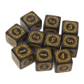 10Pcs D6 Polyhedral Dice Square Edged Numbers 6 Sidedices Beads Table Board Game for Bar Club Party Entertainment Wholesale