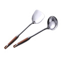 Durable Portable Stainless Steel Non-stick Turner/Ladle Food Wok Spatula Spoon Kitchen Tools Cooking Utensil Cookware