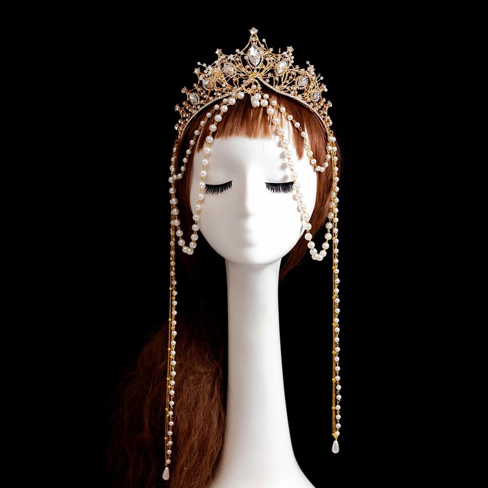 Halo Crown Gold Headband Virgin Mary Tiaras Headpiece Lolita