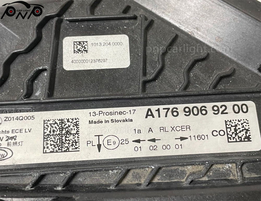 Mercedes Benz A Class Headlights