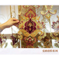 Chenille Embroidered Curtains for Living Room Bedroom Hollowed Valance Left and Right Biparting Open Ceiling Installation