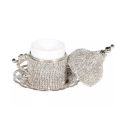 silver coffee cup