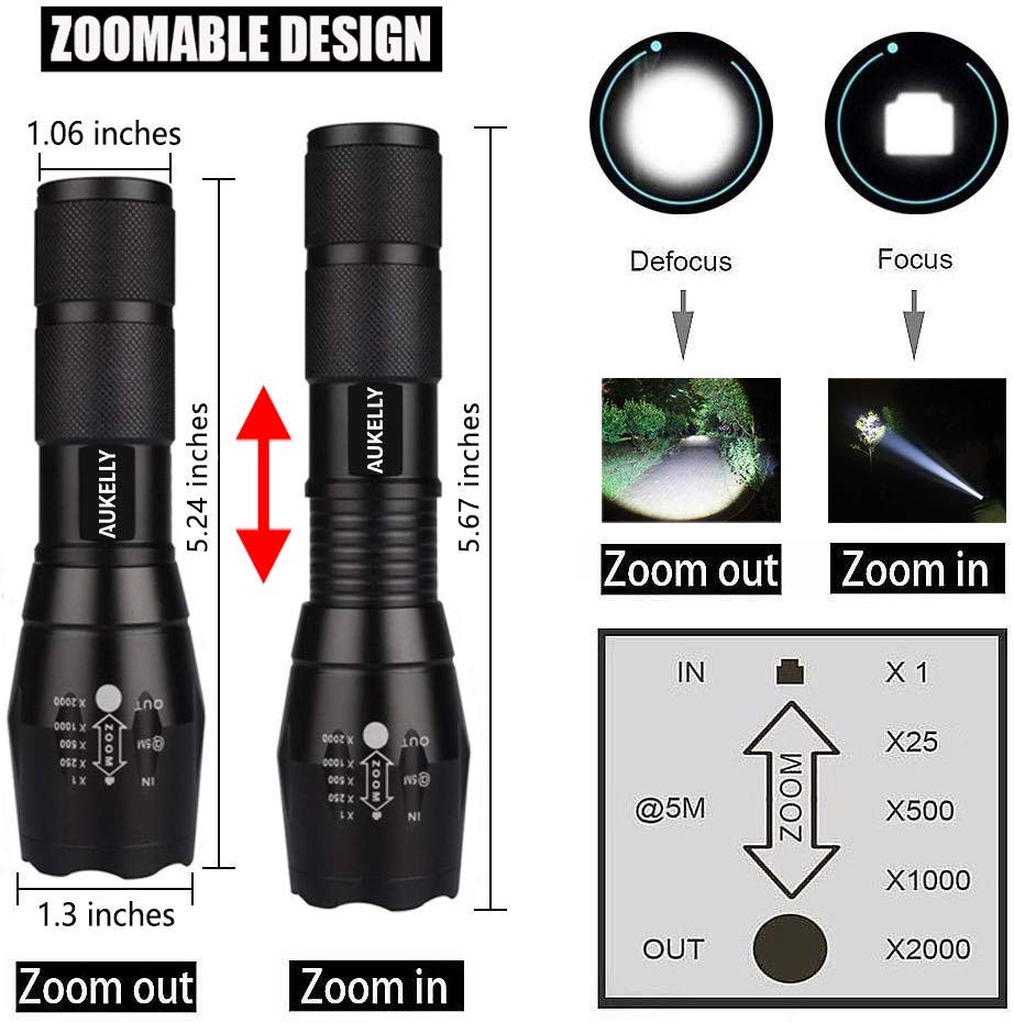 High Power Military Tactical Led Flashlight Rechargeable Long Range Torch light Police Linternas Zoomable Lantern Defense Lamp