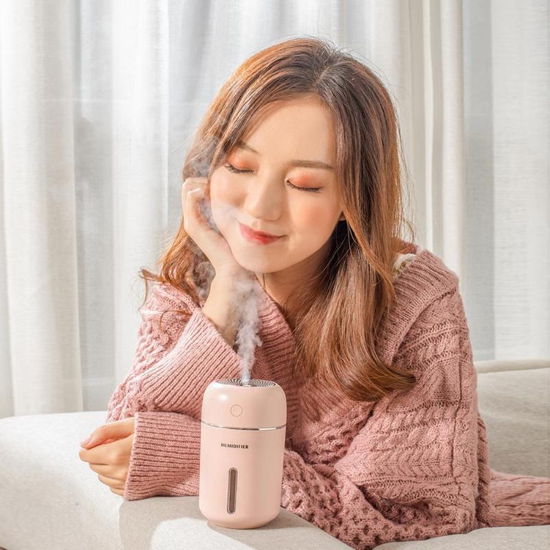 280ml Ultrasonic USB Air Humidifier Aroma Essential Oil Diffuser with LED Office Home Small Air Conditioning Appliances