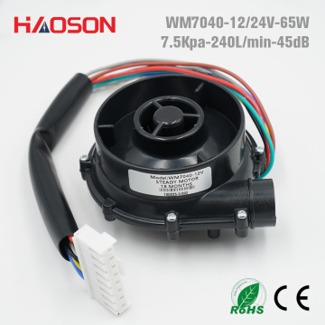 7040 DC12V 24V brushless centrifugal blower, dc centrifugal fan ,air pump with three phase motor WM7040-12/24