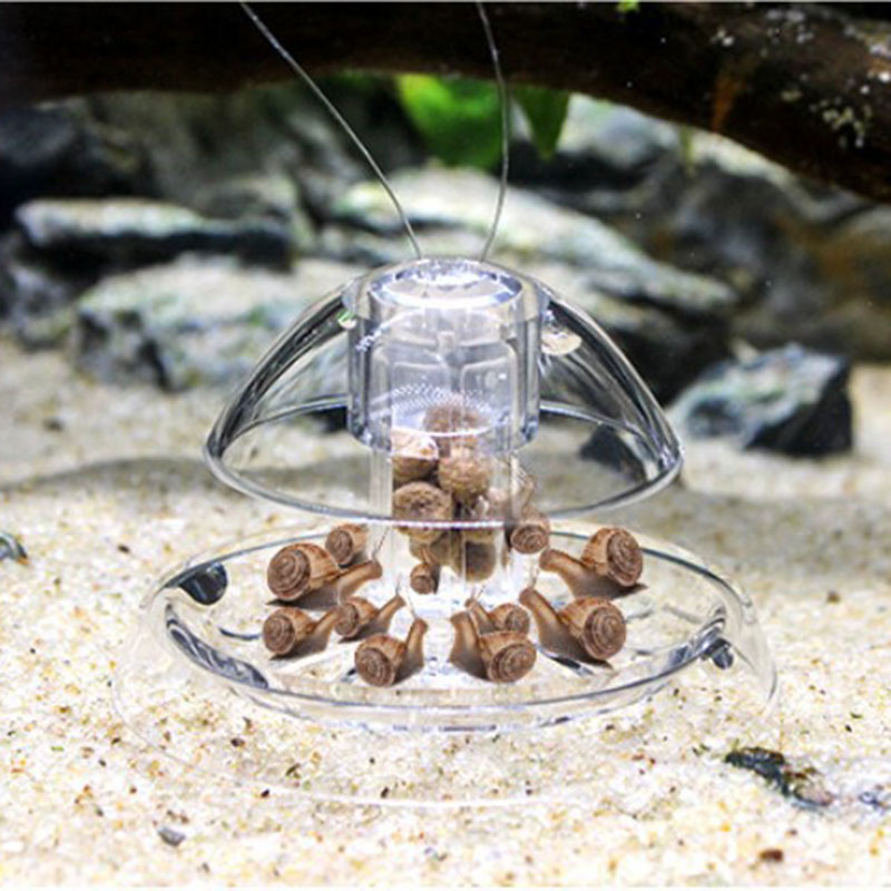 Aquarium Plant Snail Trap Catcher Plastic Leech Planaria Pest Catch Box Cleaning Tool Aquarium Accessories