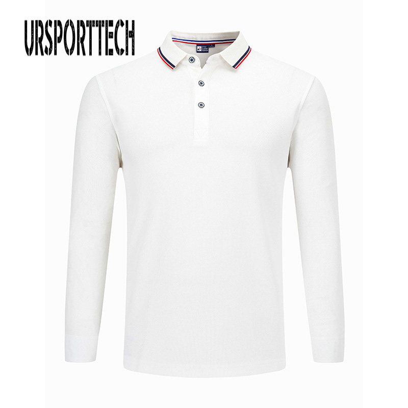 URSPORTTECH Polo Shirt Men Plus Size 3XL 4XL Sping Autumn Brand Men's Polo Shirt Long Sleeve Casual Male Shirt Mens Polo Shirts