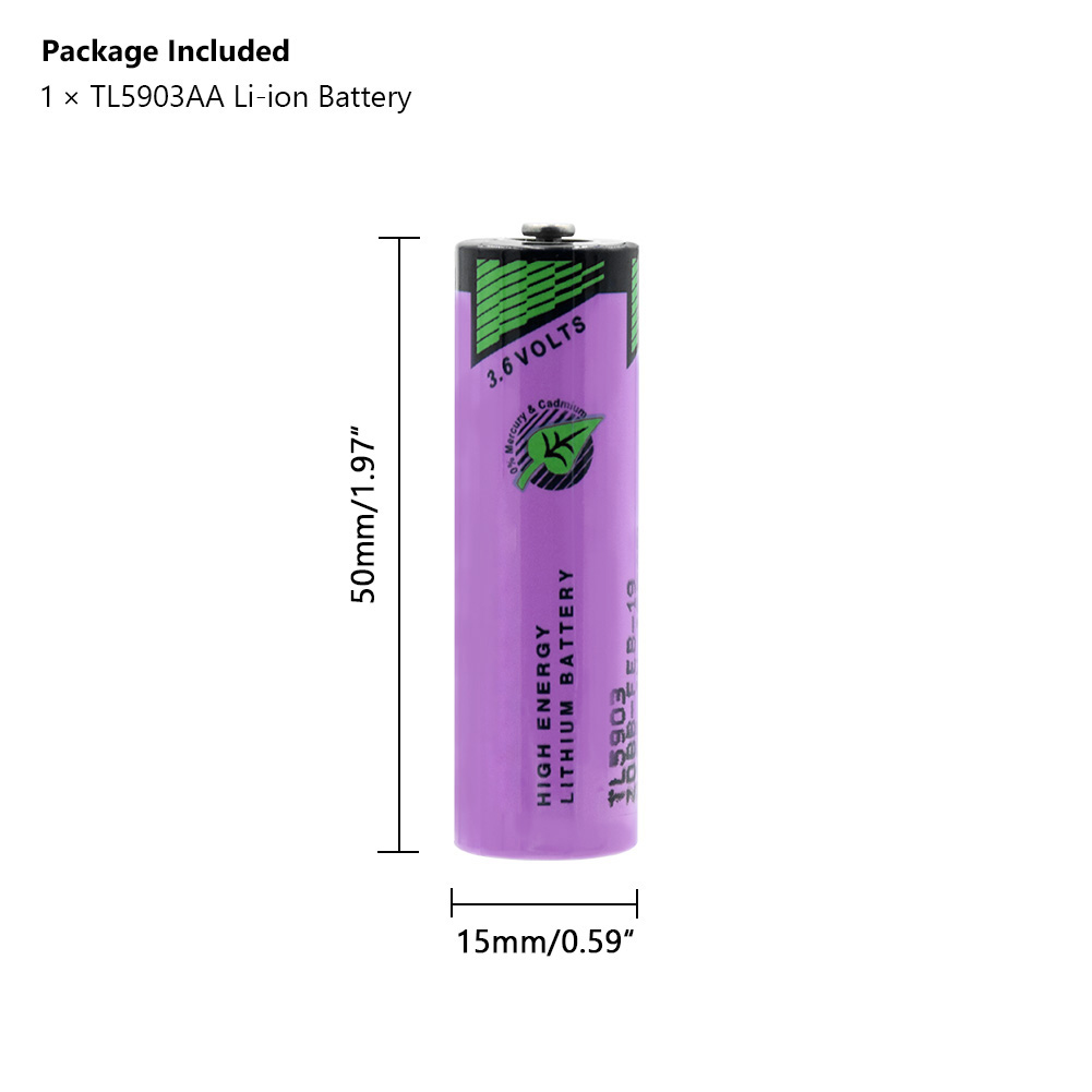 New 3.6V Li-ion PLC Dry Primary Battery 2400mAh AA Size Batteries TL-5903 For Smart Card Meter Medical Equipment Oil Drilling