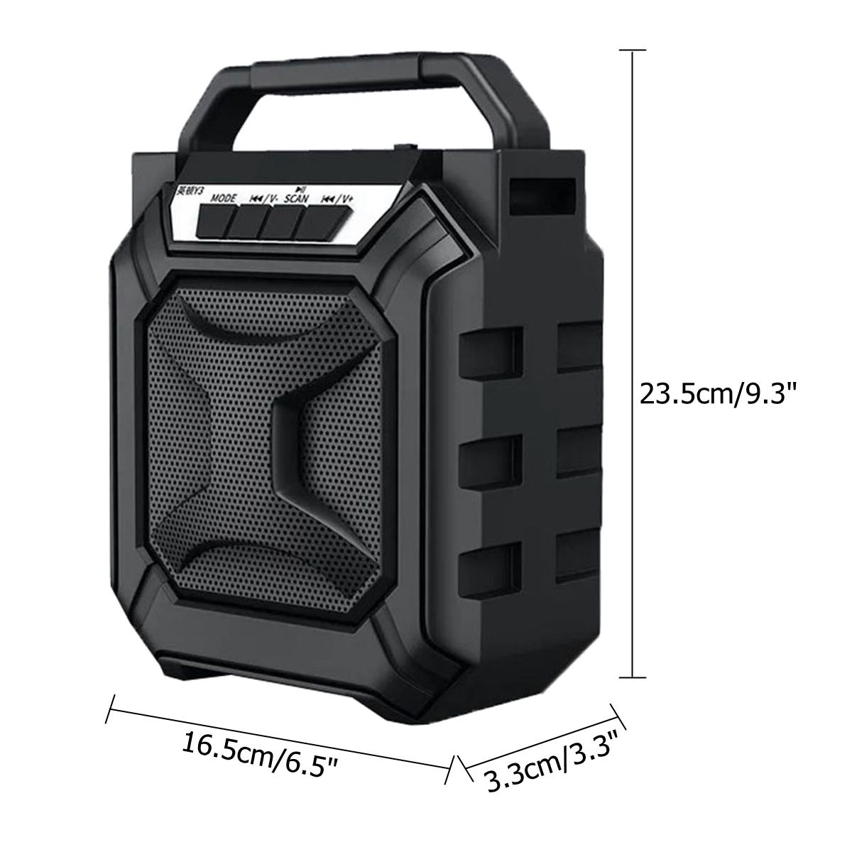 Outdoor Portable Subwoofer Column bluetooth Speaker Wireless Powerful Sports Speakers Radio FM Mp3 player