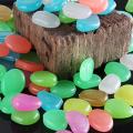 50Pcs Artificial Color Luminous Stone Fluorescent Stone Shiny Stone Full English Bag Packaging Fish Tank Landscaping