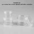 Empty Makeup Jar Pot Refillable Sample Bottles 3g/5g/10g/15g/20g Plastic Transparent Travel Face Cream Lotion Cosmetic Containe