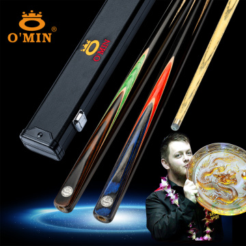 O'min Enlighten Billiard Cue Snooker Cue 9.8mm Tip With Case High-end Ash Professional Handmade Billiards Snookers For Black 8