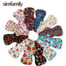 [simfamily] 10PC Heavy Flow Pads Reusable Menstrual Cloth Mama Pads Sanitary Pads Bamboo Charcoal Inner Wholesale Selling