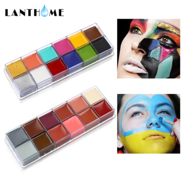 12 Colors Body Paint Waterproof Model Fake Wound Scars Wax Oil Painting Face Halloween Makeup Supplies Special Effects Makeup