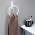 Tuqiu Towel Hanger Wall Mounted Towel Ring White Towel Rack Bathroom Aluminum Towel Bar Rail Bathroom Towel Holder