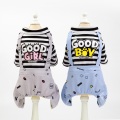 Puppy Cute Clothes Pet Dog Pajamas Pet Overalls Warm Clothes Puppy Coat Cat Printing Shirt Jumpsuit Apparel Costume in stock