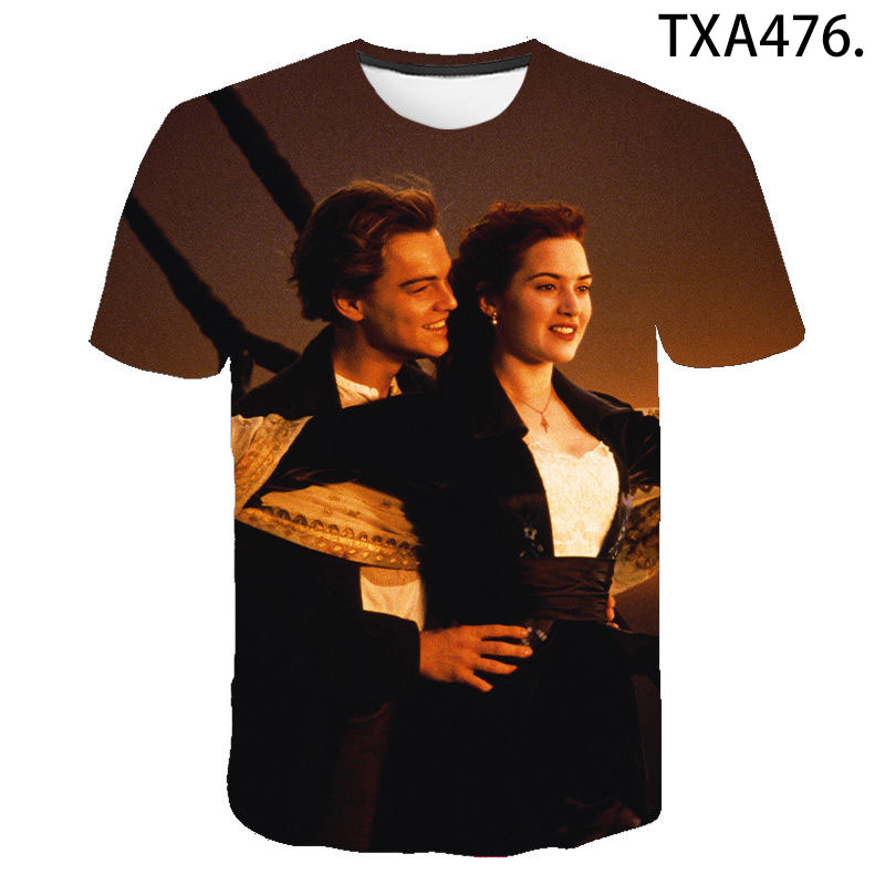 Titanic 3D Print T Shirt Men Women Children Summer Short Sleeve Love TV Titanic Fashion T-shirt Harajuku Boy Girl Cool Tops Tee