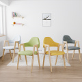 Nordic Imitation wood Dining Chair Modern Minimalist Restaurant Backrest Dining Chairs Creative Bedroom Living Room Furniture