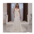 Sexy Sweetheart Mermaid Bridal Women Bride Wear Long Shiny Lace Wedding Dress