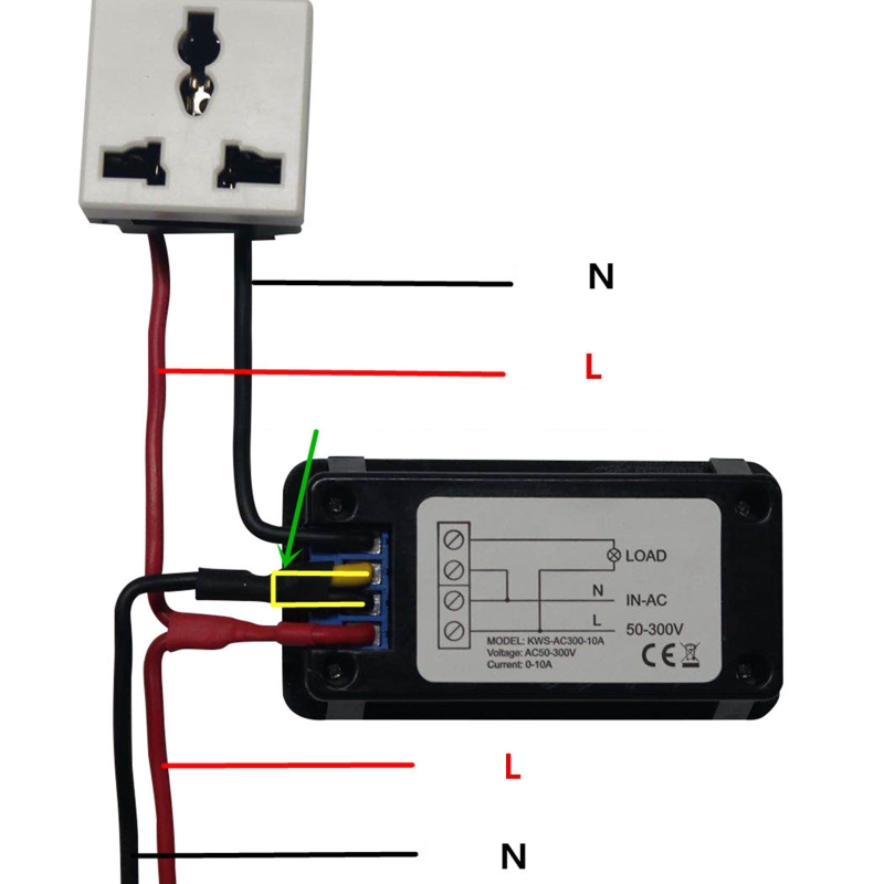 AC 50-300V Voltmeter Ammeter Power Energy Meter LCD Digital Electricity Meter